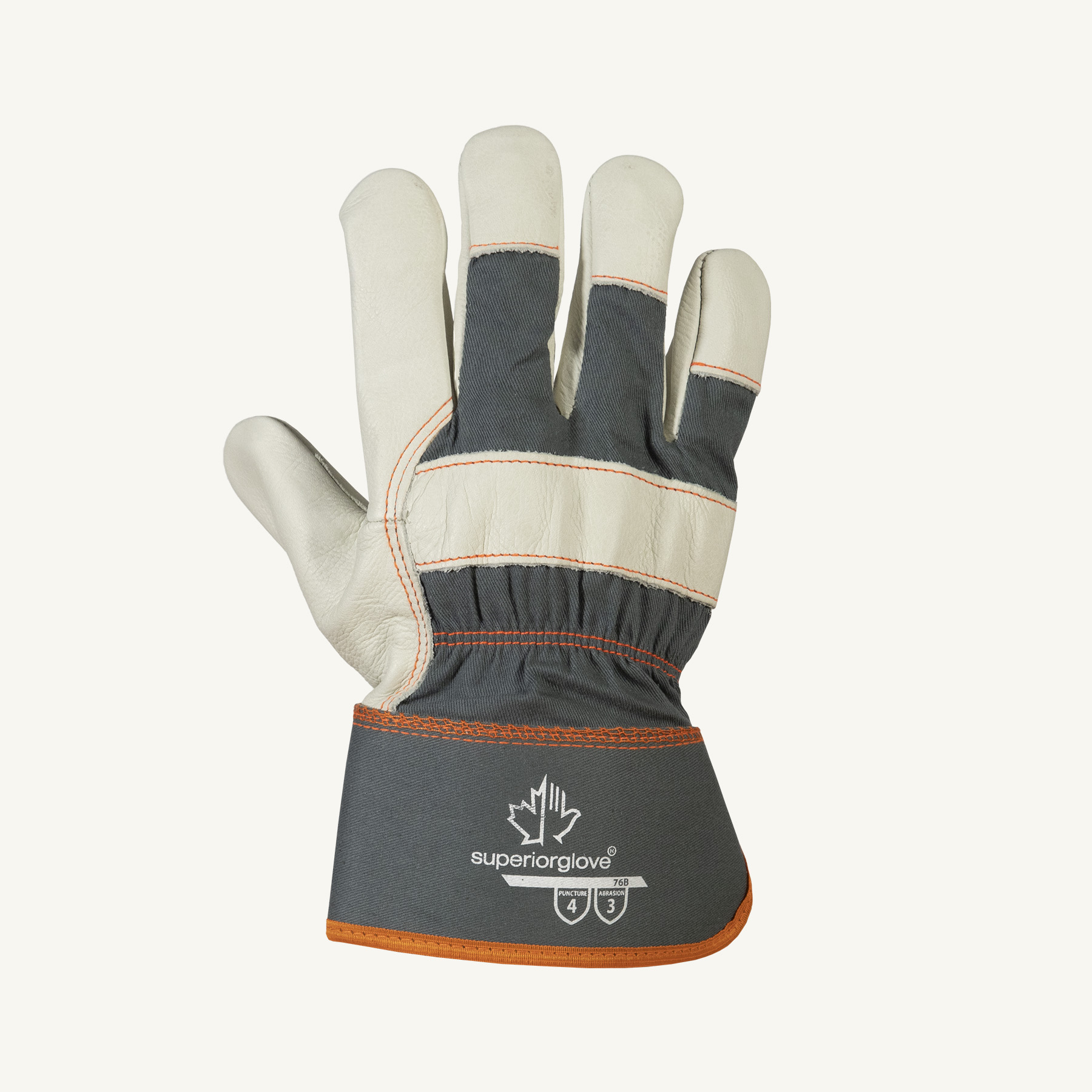 Superior Glove® Endura® Cotton Palm Lined Grain Fitters Glove #76B